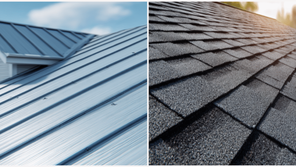 asphalt shingle vs metal roofing Olathe