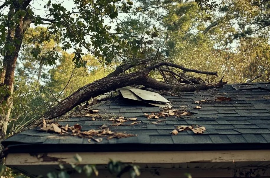 tree roof risk in Parkville and Kearney