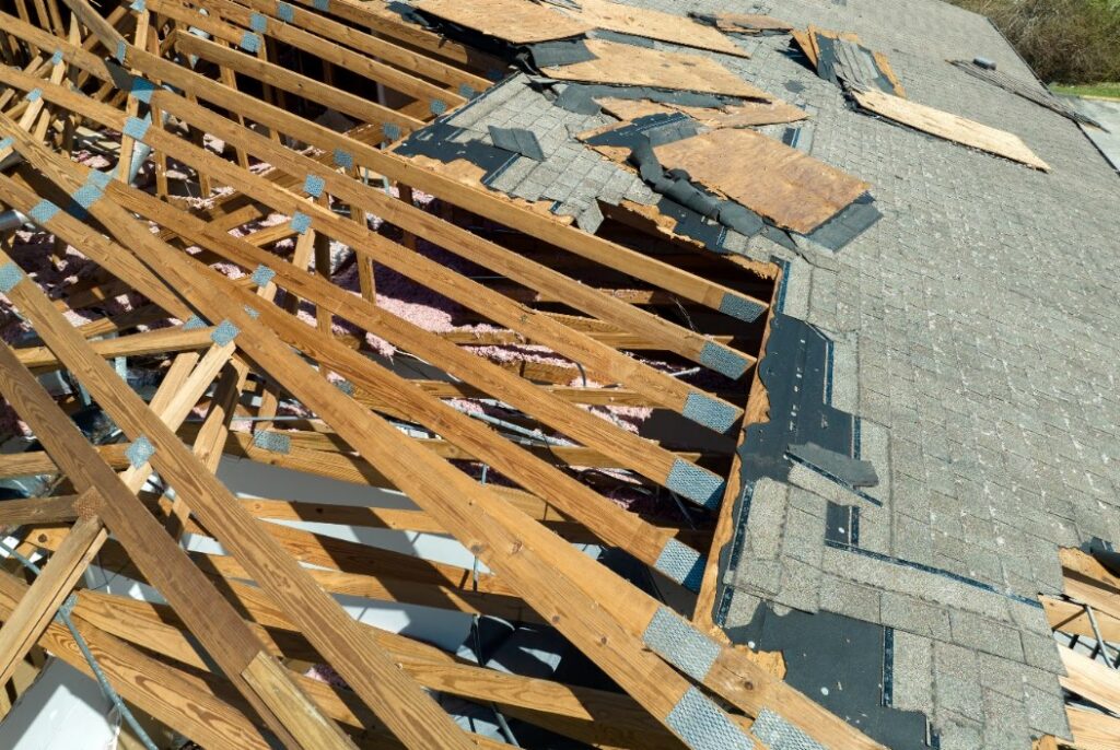 storm damage in Raymore, MO